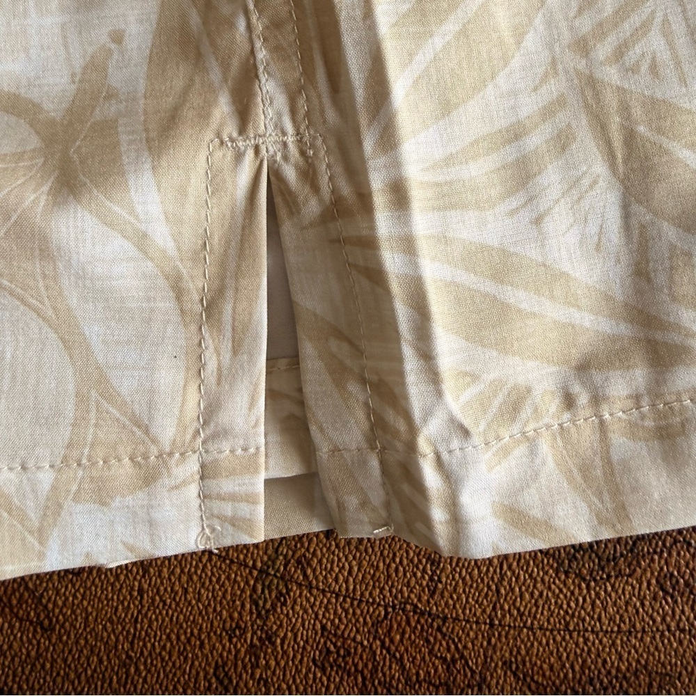 Ripskirt Hawaii Cream Patterned Cropped Pants - Picture 6 of 14